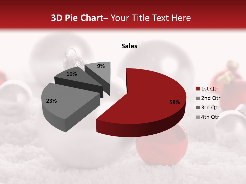 Isolated Snow Glass PowerPoint Template