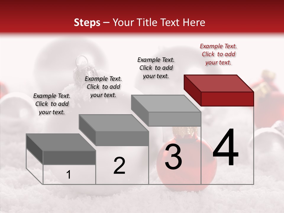 Isolated Snow Glass PowerPoint Template