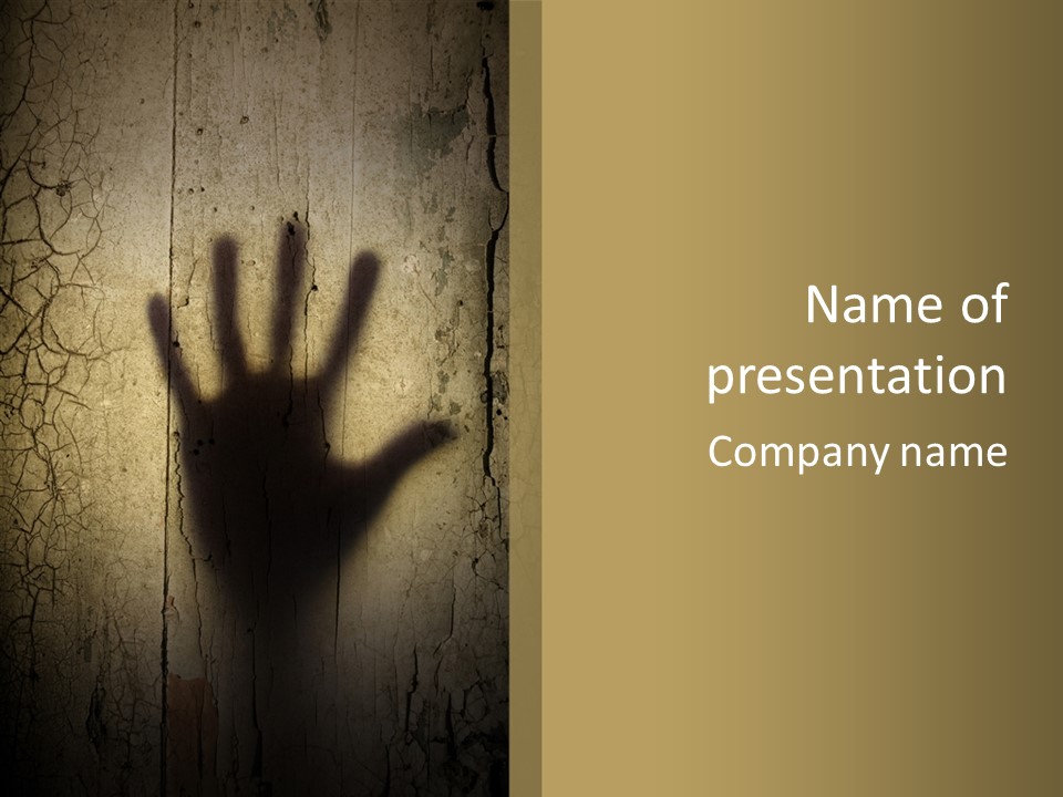 Palm Violence Spooky PowerPoint Template