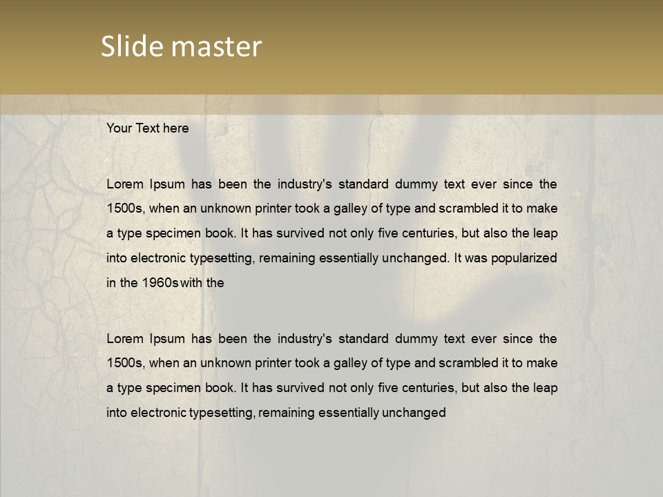 Palm Violence Spooky PowerPoint Template