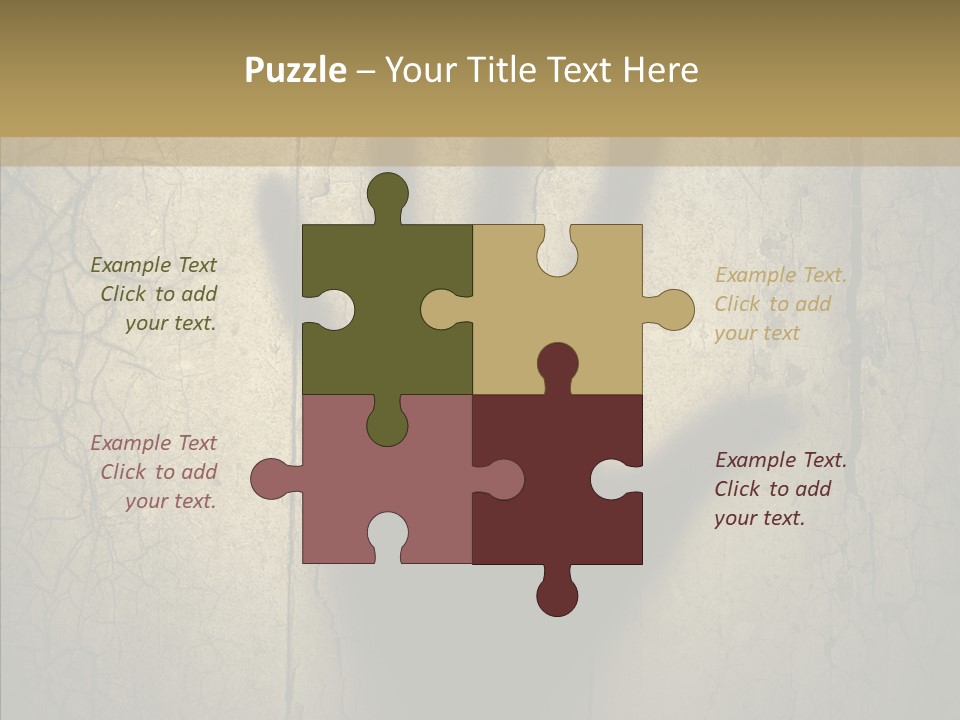 Palm Violence Spooky PowerPoint Template