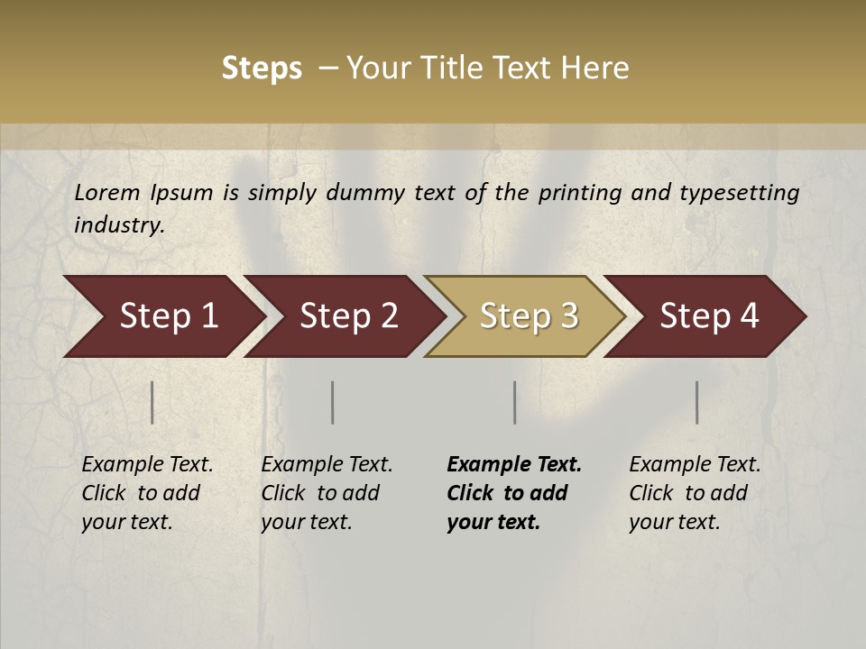 Palm Violence Spooky PowerPoint Template