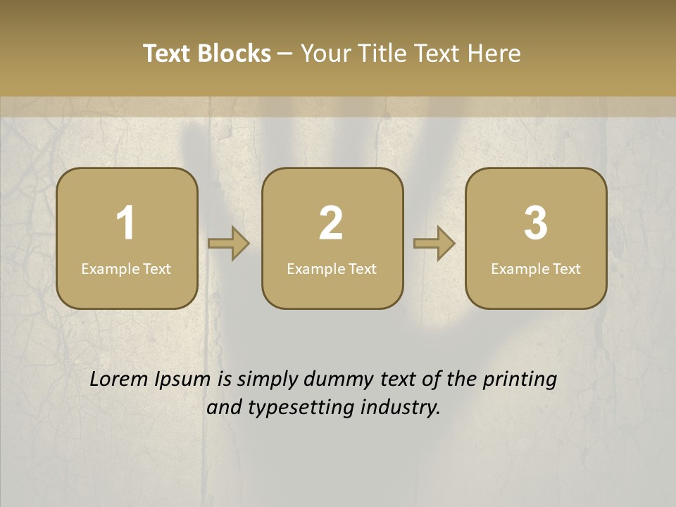 Palm Violence Spooky PowerPoint Template