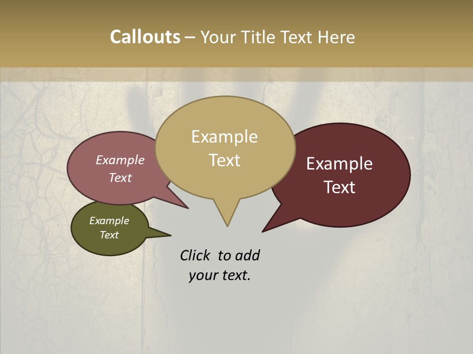 Palm Violence Spooky PowerPoint Template