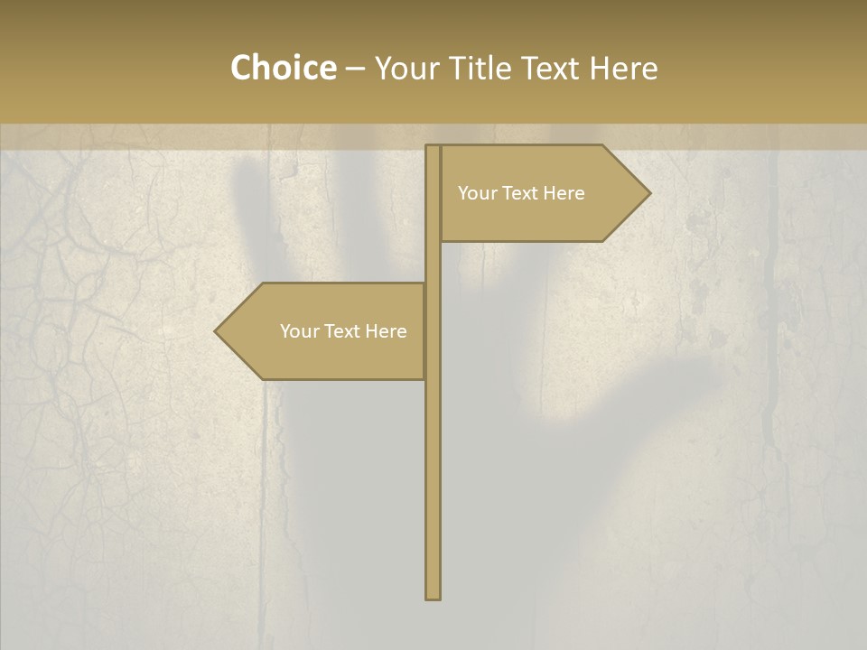 Palm Violence Spooky PowerPoint Template