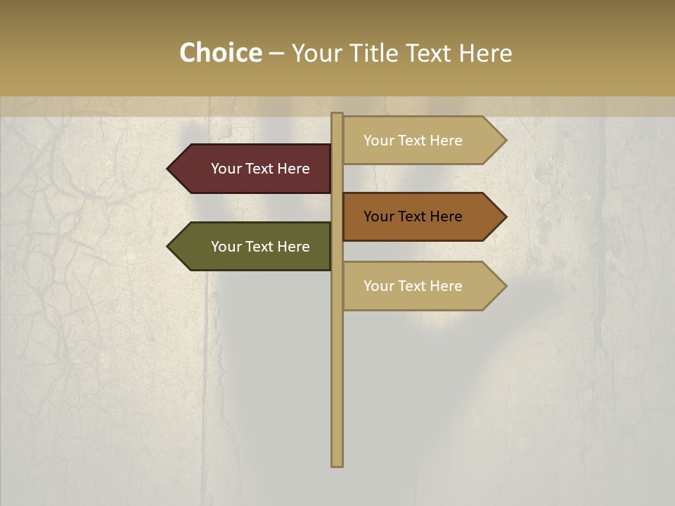 Palm Violence Spooky PowerPoint Template