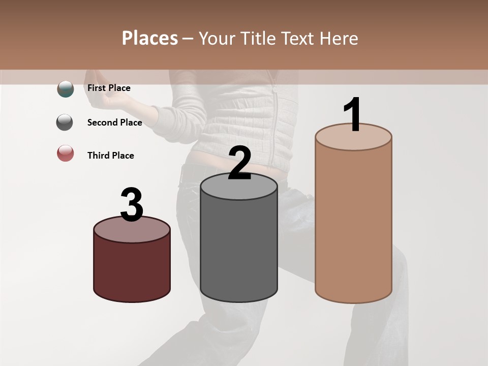 Adult Moving Performer PowerPoint Template