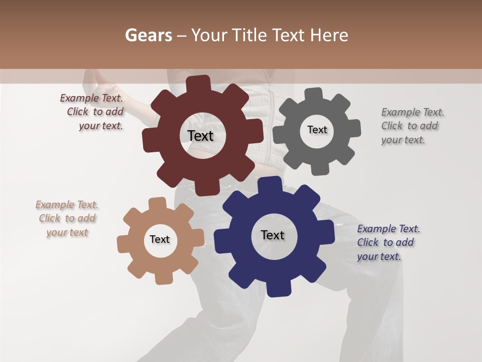 Adult Moving Performer PowerPoint Template