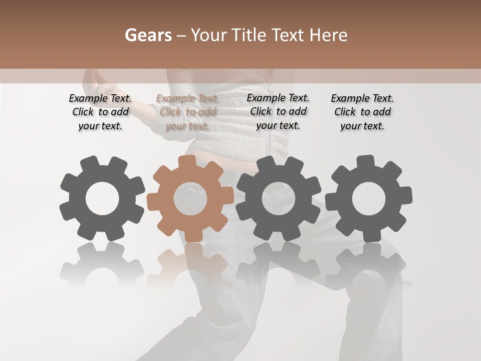 Adult Moving Performer PowerPoint Template