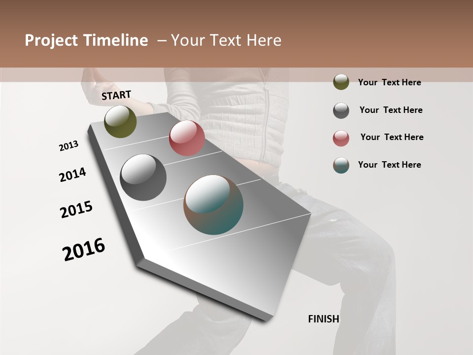 Adult Moving Performer PowerPoint Template