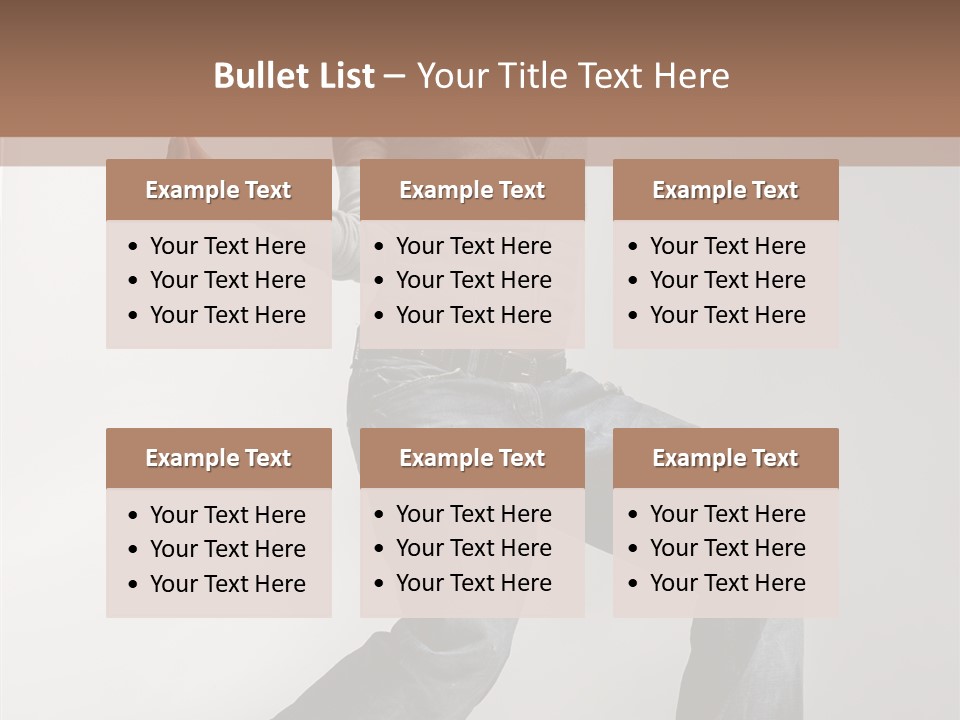 Adult Moving Performer PowerPoint Template