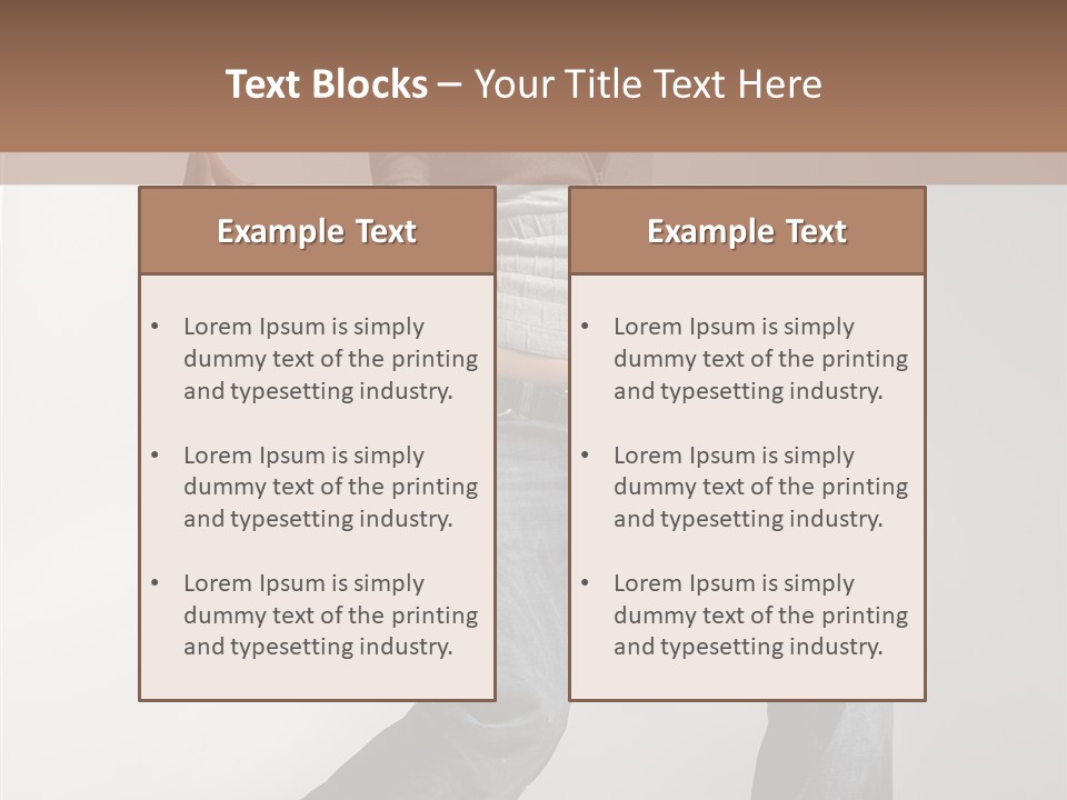 Adult Moving Performer PowerPoint Template