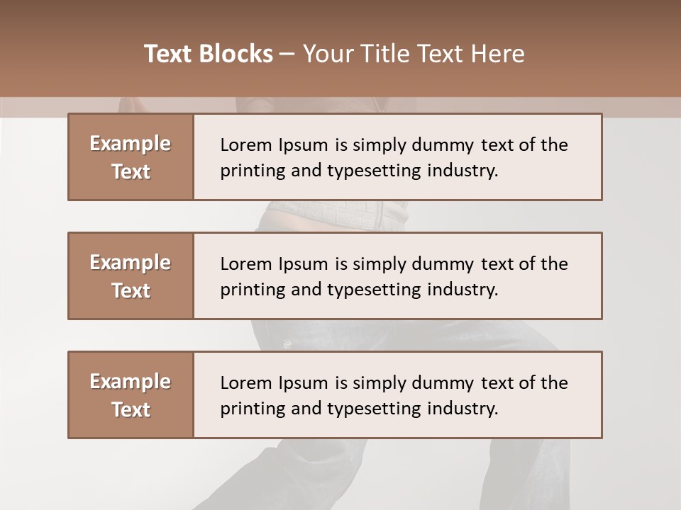 Adult Moving Performer PowerPoint Template