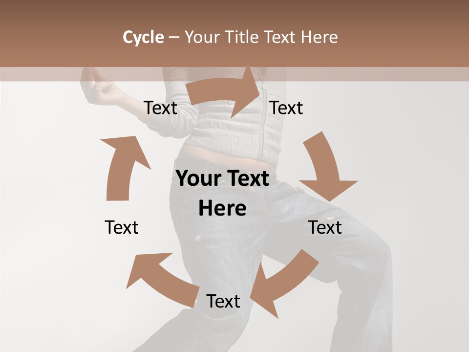 Adult Moving Performer PowerPoint Template