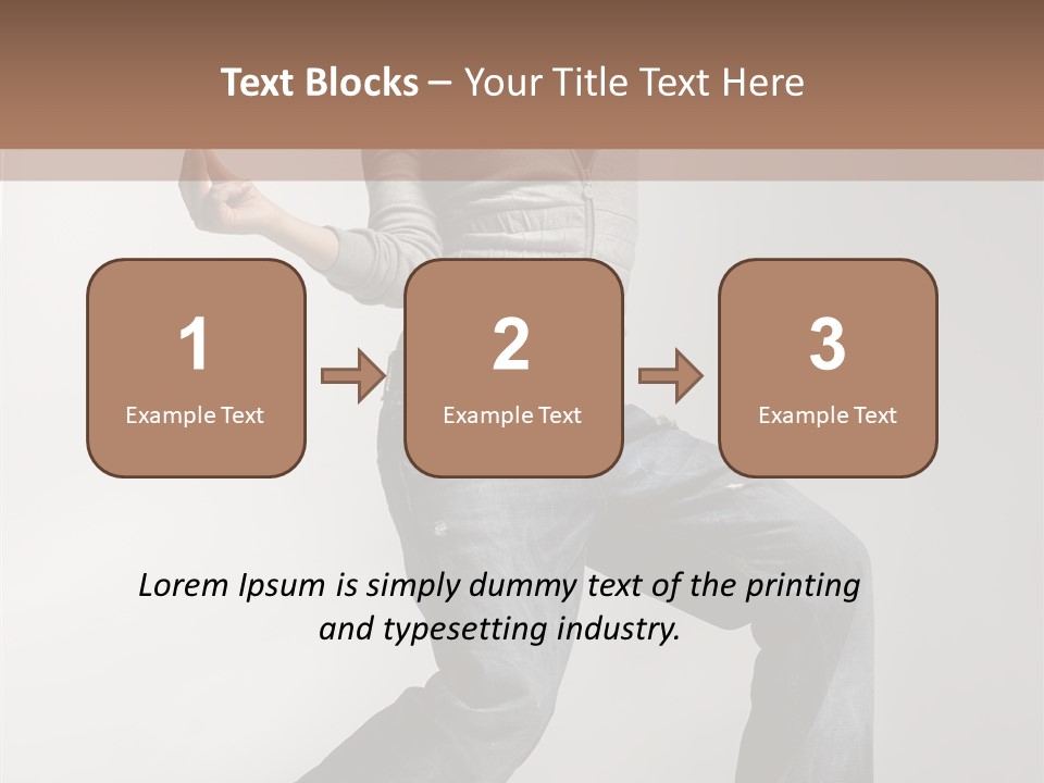 Adult Moving Performer PowerPoint Template