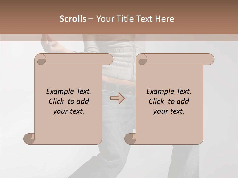 Adult Moving Performer PowerPoint Template