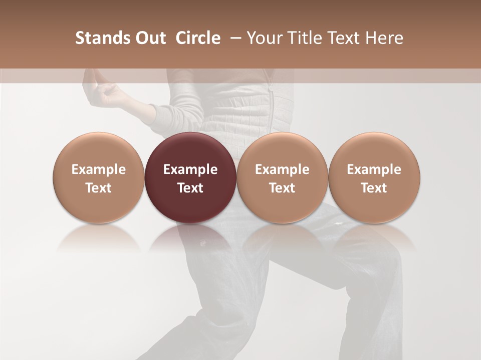 Adult Moving Performer PowerPoint Template