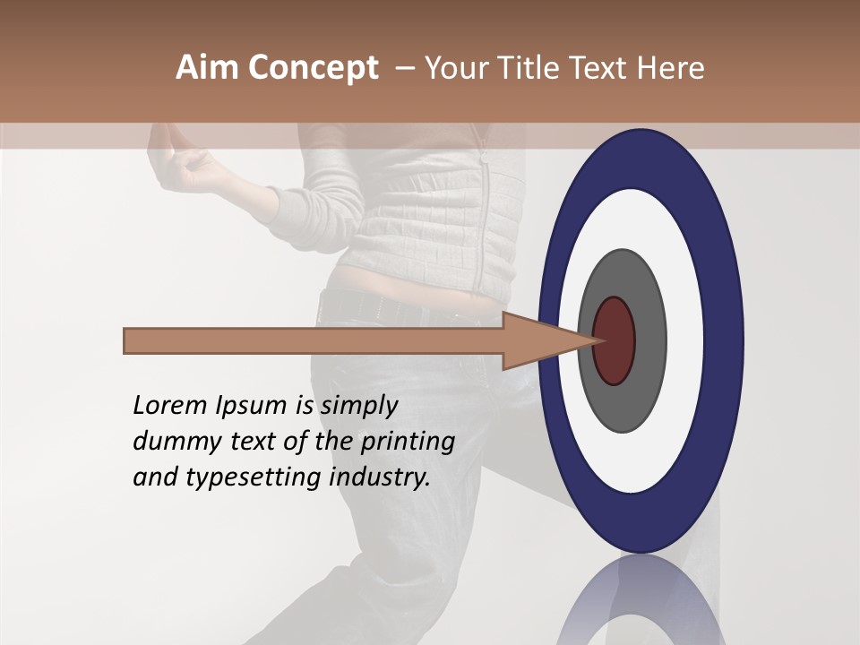 Adult Moving Performer PowerPoint Template