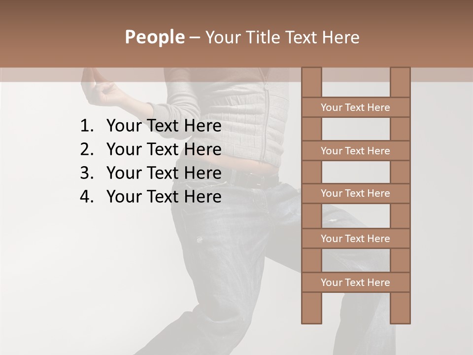 Adult Moving Performer PowerPoint Template