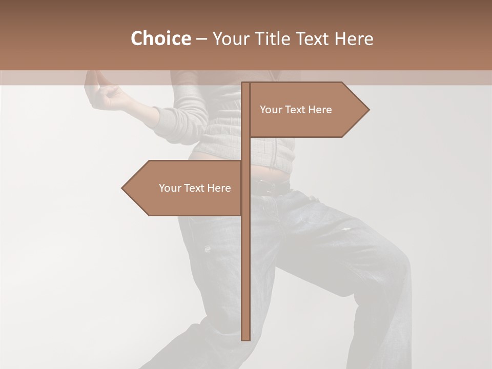 Adult Moving Performer PowerPoint Template