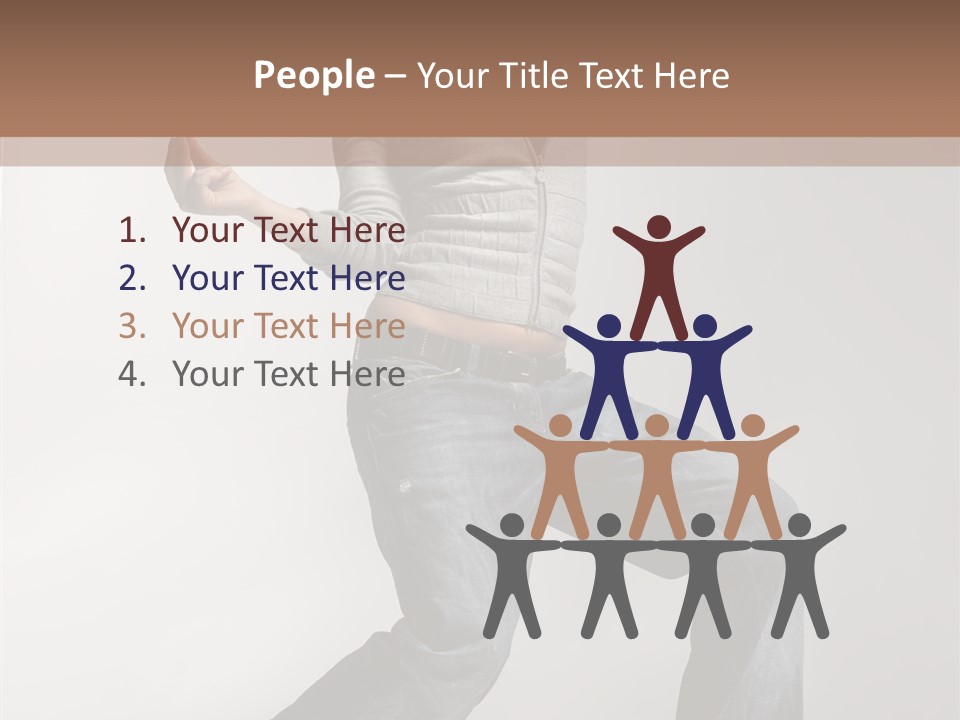 Adult Moving Performer PowerPoint Template