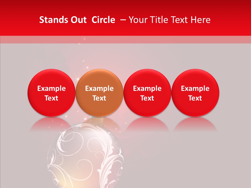 Xmas Winter Sphere PowerPoint Template