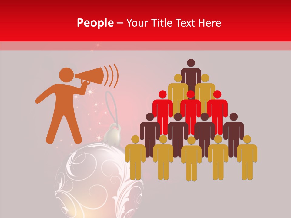 Xmas Winter Sphere PowerPoint Template