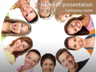 People Throng Surprise PowerPoint Template