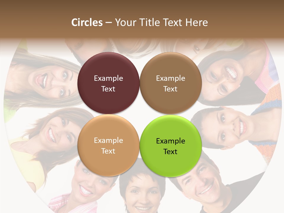 People Throng Surprise PowerPoint Template