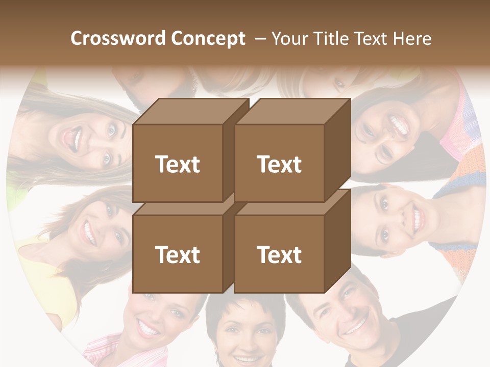 People Throng Surprise PowerPoint Template