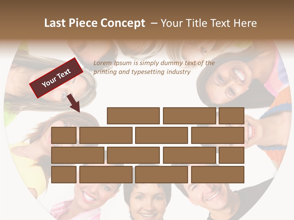 People Throng Surprise PowerPoint Template