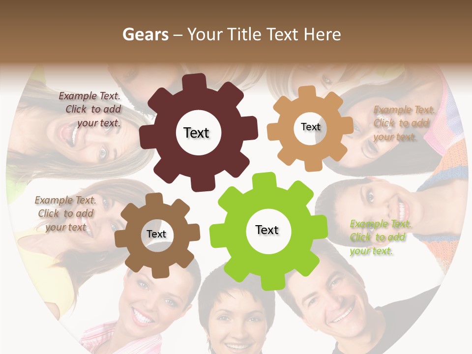 People Throng Surprise PowerPoint Template