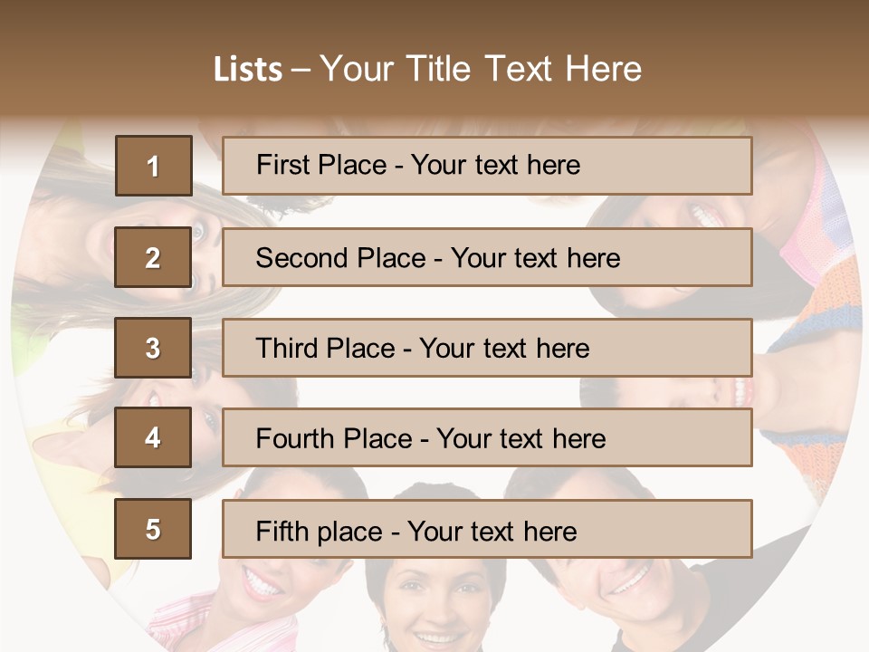 People Throng Surprise PowerPoint Template