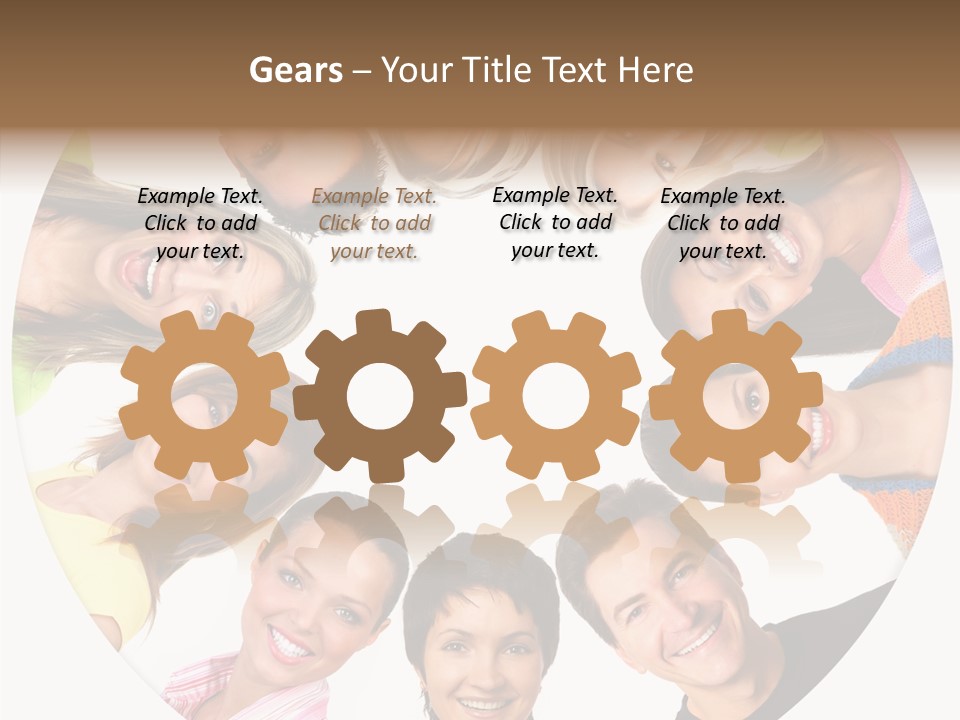 People Throng Surprise PowerPoint Template