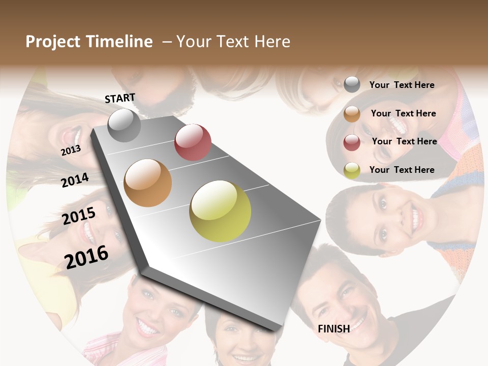 People Throng Surprise PowerPoint Template