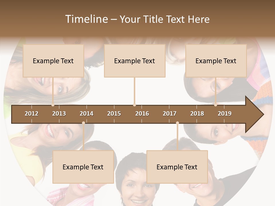 People Throng Surprise PowerPoint Template