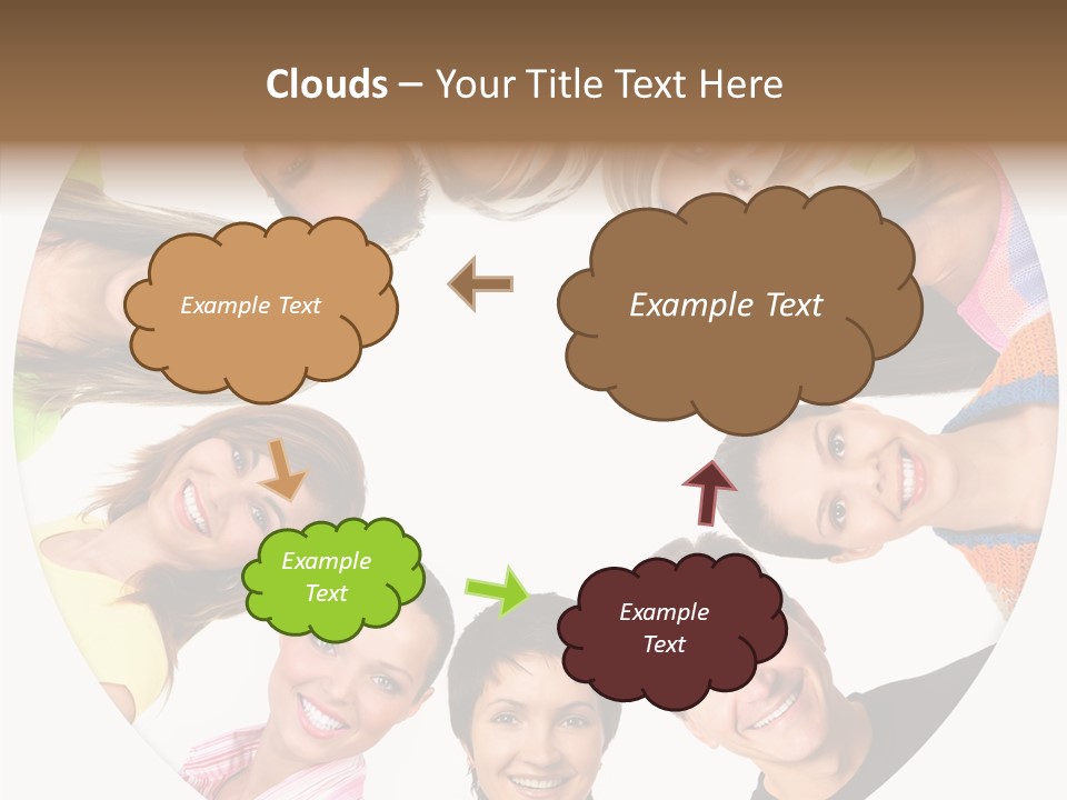 People Throng Surprise PowerPoint Template