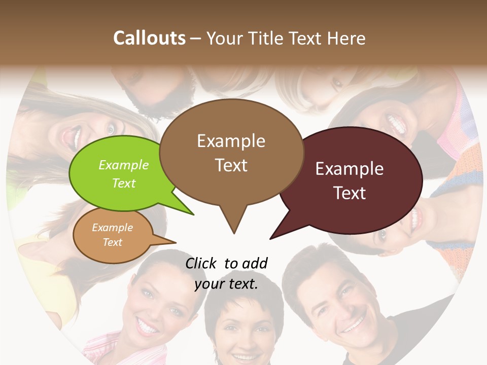 People Throng Surprise PowerPoint Template