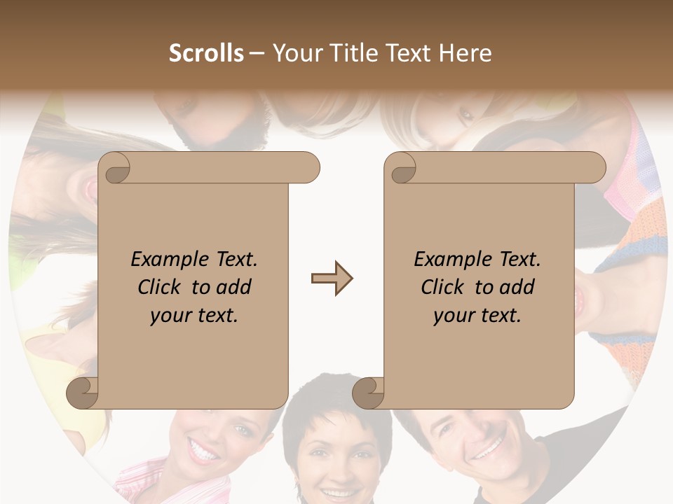 People Throng Surprise PowerPoint Template