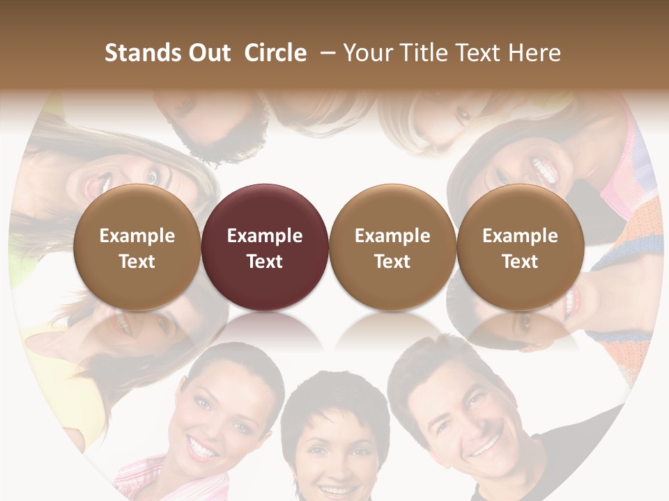 People Throng Surprise PowerPoint Template