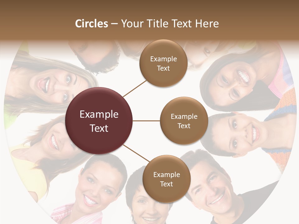 People Throng Surprise PowerPoint Template