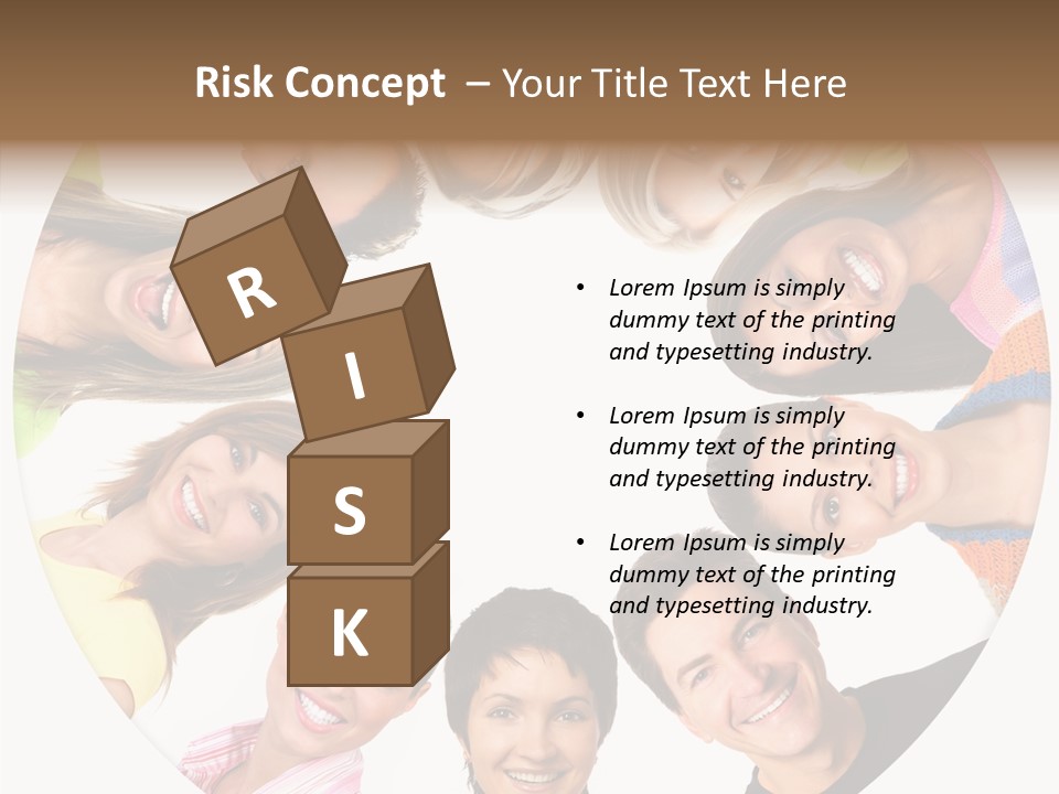 People Throng Surprise PowerPoint Template