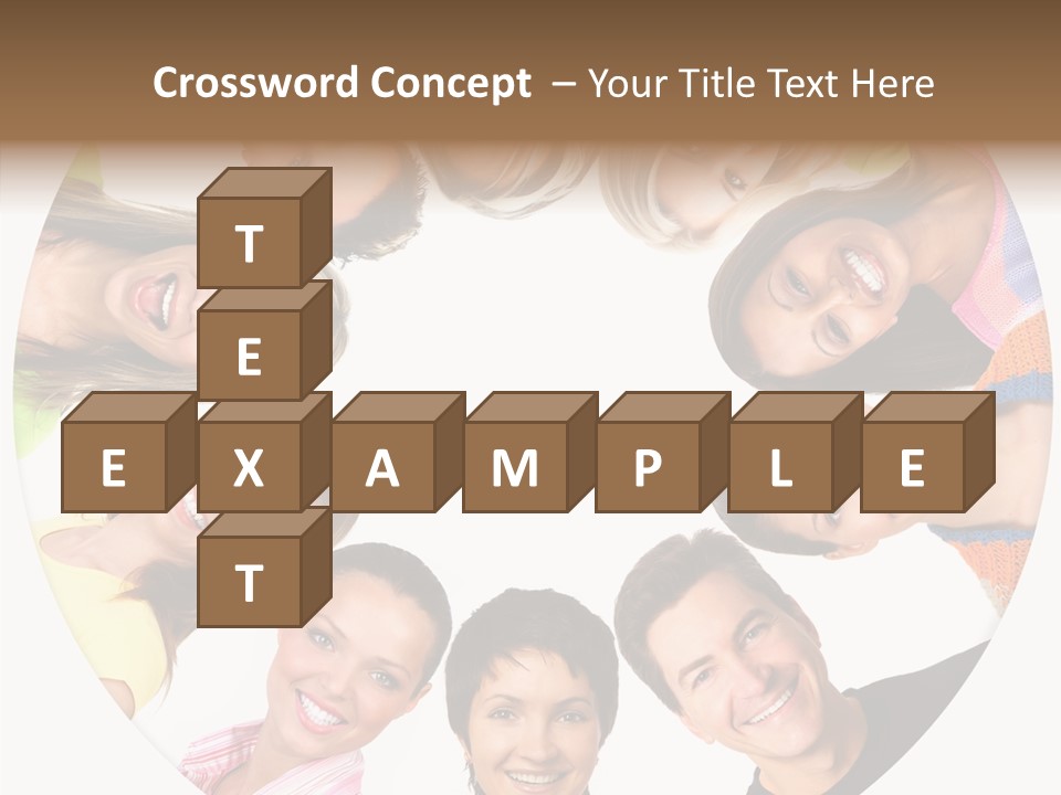 People Throng Surprise PowerPoint Template