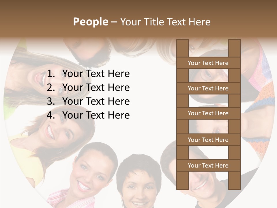 People Throng Surprise PowerPoint Template