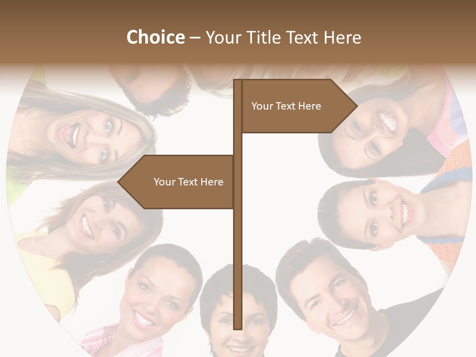 People Throng Surprise PowerPoint Template