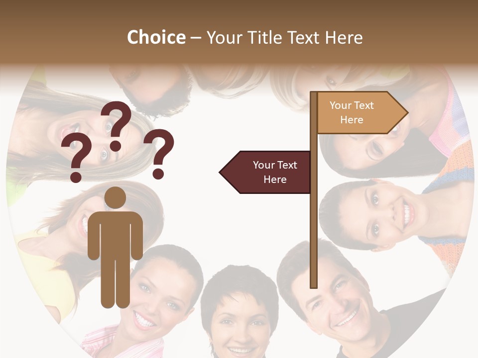 People Throng Surprise PowerPoint Template