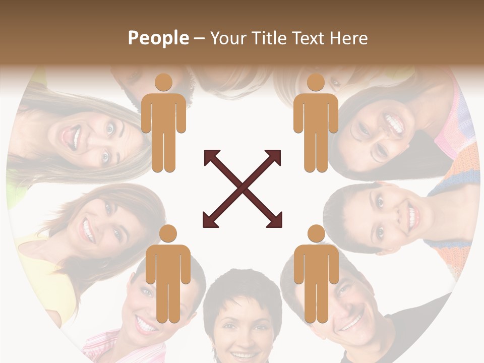 People Throng Surprise PowerPoint Template
