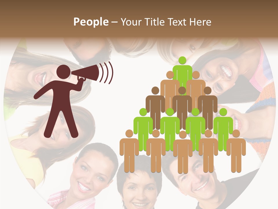 People Throng Surprise PowerPoint Template