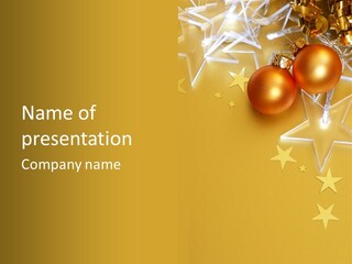 Background Lights Holiday PowerPoint Template