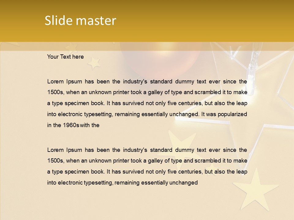 Background Lights Holiday PowerPoint Template